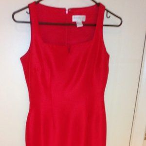 HUGO BUSCATI Collection ; sleeveless A-line red dress, size 4, dry clean only